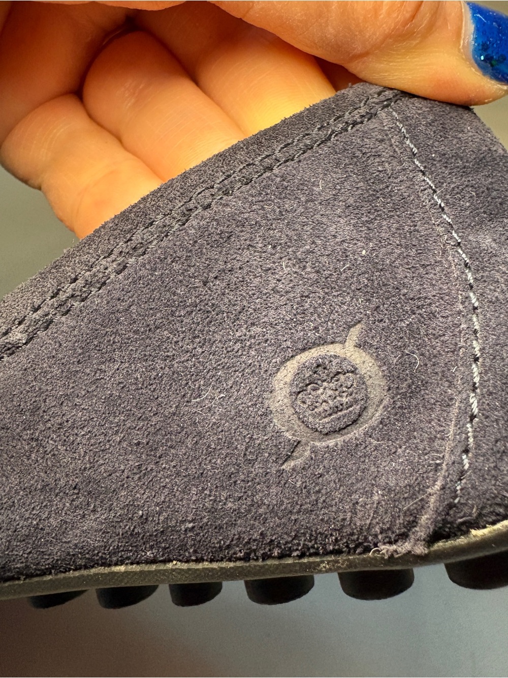 NEW Born Women's Size 7.5 Navy Blue Suede Driving Loafers Comfort Moccasin Flats - Picture 7 of 9